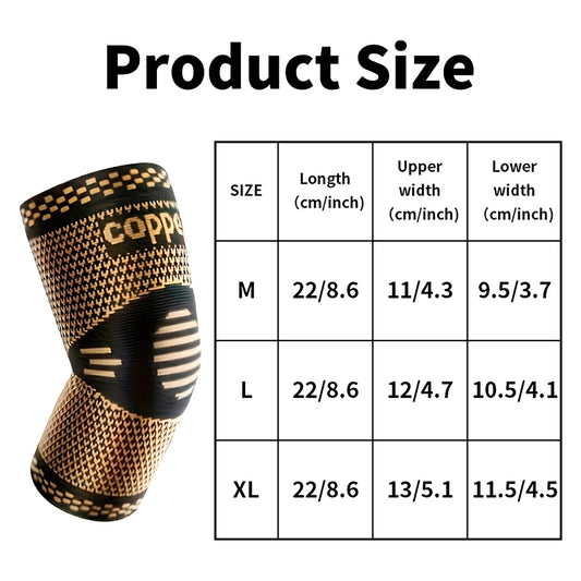 1 Pair Copper Elbow Sleeve Unisex Compression Sleeve Elbow Brace for Tennis Golfers Fitness Basketball Weightlifting Work Fit Ágatha magazine